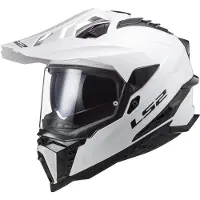 LS2 MX701 Explorer Solid Motocross Helm, weiß, 2XL (63/64)