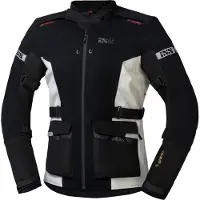 IXS IXSHorizon-GTXSchwarzWeißeTextilMotorradjacke Größe 5XL