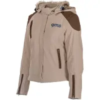 GMS Luna Damen Motorrad Softshell Jacke, hellbraun, 3XL