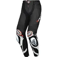 Ixon Vortex 3 PT Schwarz Weiß Motorrad Lederhose Größe S