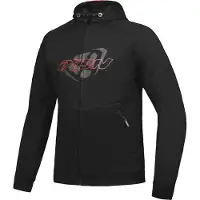 Ixon Touchdown Schwarz Rot Motorrad Textiljacke Größe XL