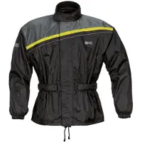 GMS Regenjacke Douglas schwarz-gelb fluo 7XL