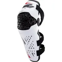 Leatt Dual Axis Pro Weiß Knie und Schienbeinschoner Größe L-XL