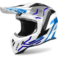 Airoh Aviator Ace 2 Ground Blau Gloss Motocross Helm Größe XS