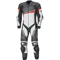 Held Slade II Schwarz Weiß Rot 1-Teiler Motorrad Lederkombi Größe 56