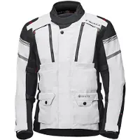 Held Omberg Top Hellgrau Schwarz Motorrad Textiljacke Größe 4XL