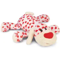 Beeztees XL Herz-Kuscheltier - Suki - Weiß - 45 x 46 x 11 cm