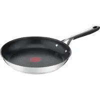 Tefal Jamie Oliver Kitchen Essentials Pfanne 24 cm E31404, Allzweckpfanne, Edelstahl, Edelstahl, Titan, Thermo-Punkt, Keramik, Gas, Halogen, Induktion, Versiegelte Platte