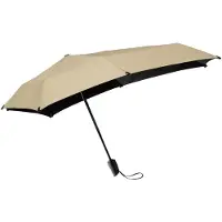 Senz Mini Automatic Foldable Storm Umbrella champagne brown