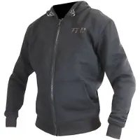 Trilobite Binder Motorrad Zip Hoodie, schwarz/anthrazit, L