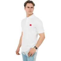 HUGO BOSS Hugo Herren Poloshirt Weiß 50490770-100 Grösse L