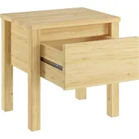 Erst-Holz Nachttisch Kiefer massiv Nachtkästchen Bettkommode Nachtschrank mit Schublade 90.20-K14