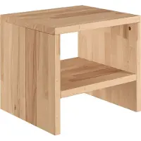 Erst-Holz Nachttisch Buche Massivholz geölt Nachtkästchen Beistelltisch 90.20-K31-geölt