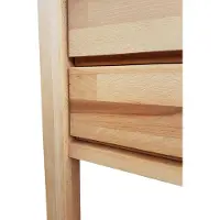 Erst-Holz Nachtkonsole Buche lackiert Massivholz Nachttisch mit zwei Schubladen 90.20-K41