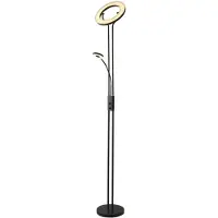 Searchlight LED Deckenfluter Mother & Child, dimmbar, schwarz, für Wohn- / Esszimmer, Metall, Modern, LED Stehlampe