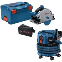 Bosch Professional Gkt18v-52gc+gas18v-12mc+l-boxx238 Tauchkreissäge