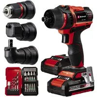 Einhell TE-CD 18/45 3X-Li+22 Akku-Bohrschrauber | 2 Akkus, Ladegerät & Bit-Set