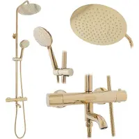 REA Thermostat Duschset Lungo Gold