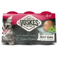 Voskes Jelly Cups Katzensnack - Thunfisch und huhn - 6 x 25 g