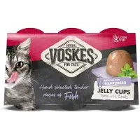 Voskes Jelly Cups Thunfisch mit Krabbe Katzensnack (6x25 g)