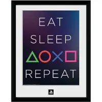 Abystyle PLAYSTATION - Framed print "Eat Sleep Repeat" (30x40)
