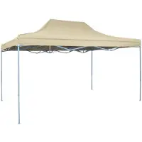 vidaXL Vouwtent pop-up 3x4,5 m crèmewit