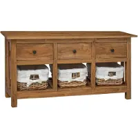 vidaXL Sideboard Massives Mahagoniholz 100x30x50 cm
