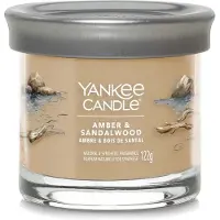 Yankee candle Glaskerze aus Bernstein und Sandelholz Signature 122,0g