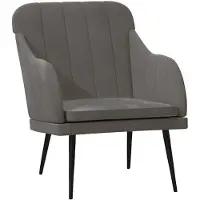 vidaXL Sessel Dunkelgrau 63x76x80 cm Samt