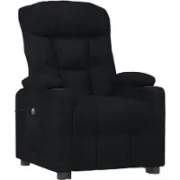 vidaXL Relaxsessel Elektrisch Schwarz Stoff