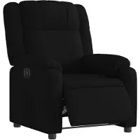 vidaXL Relaxsessel Elektrisch Schwarz Stoff