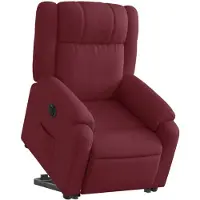 vidaXL Relaxsessel mit Aufstehhilfe Elektrisch Weinrot Stoff