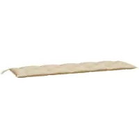 vidaXL Gartenbank-Auflagen 2 Stk. Beige 180x50x7 cm Oxford-Gewebe