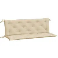 vidaXL Gartenbank-Auflagen 2 Stk. Beige 150x50x7 cm Oxford-Gewebe