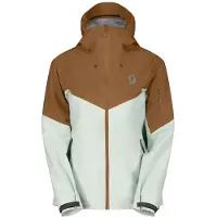SCOTT Jacket W's Explorair 3L bread brown/fresh green (7872) XS