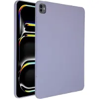 Accezz Liquid Silicone Back Cover mit Stifthalter für das Apple iPad Pro 13 (2025) M5 / (2024) M4 - Lila