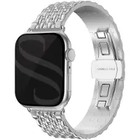 Selencia Drachenarmband aus Stahl für Apple Watch | 38/40/41/42 mm - Silber
