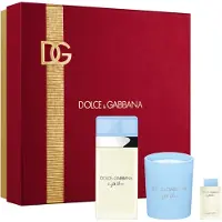 Dolce&Gabbana Light Blue EDT Trio Gift Set, Weiblich, 2 Stück(e), Eau de Toilette, 50 ml, 5 ml, 3 Stück(e)