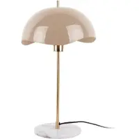 Leitmotiv - Tischleuchte Waved Dome - Braun - 30x30x56cm Tischlampe - Nachttischlampe, Wohnzimmer, Schlafzimmer