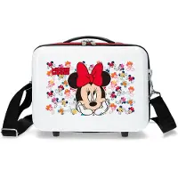Disney Unisex für Kinder. 2613921 ABS Kulturtasche Minnie Diva Anpassungsfähig weiß, rot -29x21x15cm (OSFA), Lässig, ABS/Polykarbonat, Kinde
