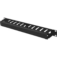 Lanberg Organizer Kabli 19"1U z zaślepką typ A czarny