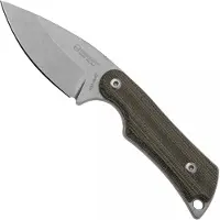 Mercury Kali MY9KALIDP-GCFC, N690 Stonewashed Drop Point, Natural Canvas Micarta, feststehendes Messer