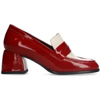 Manfield Rote Pumps aus Lackleder | Größe 38