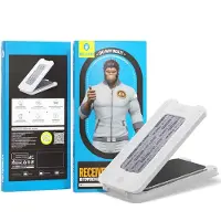 BlueO - Anti-Dust HD Glass with Applicator Pro - iPhone 16 Pro - Black