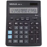 MAUL Tischrechner MXL 16 Solar/Batterie 155x35mm schwarz Packung mit 20 Stück