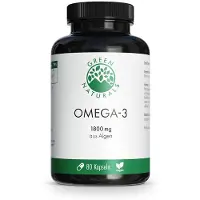 Heilpflanzenwohl GmbH GREEN NATURALS Omega-3 Kapseln 1835 mg vegan + DHA 80 St