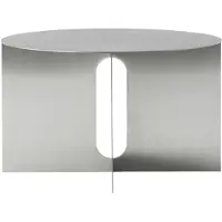 Audo Copenhagen Audo - Androgyne Beistelltisch Base, Ø 63 cm, Stahl gebürstet