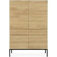 Ethnicraft Ligna Indoor Schrank Eichenholz Metal/Schwarz