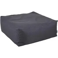 Brafab Gartenpouf Galloway Stool von aus wetterfestem Olefin-Stoff, modern, quadratisch, grau