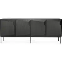Ethnicraft Stairs Indoor Anrichte Eichenholz Schwarz Lackiert